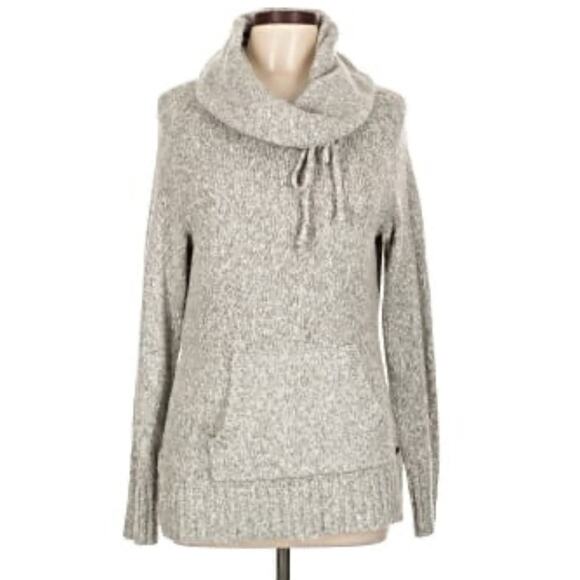 L.L. Bean Sweaters - VINTAGE LL Bean 100% cotton funnel neck pullover sweater cream tan size medium